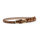 ceinture fine imprimé léopard