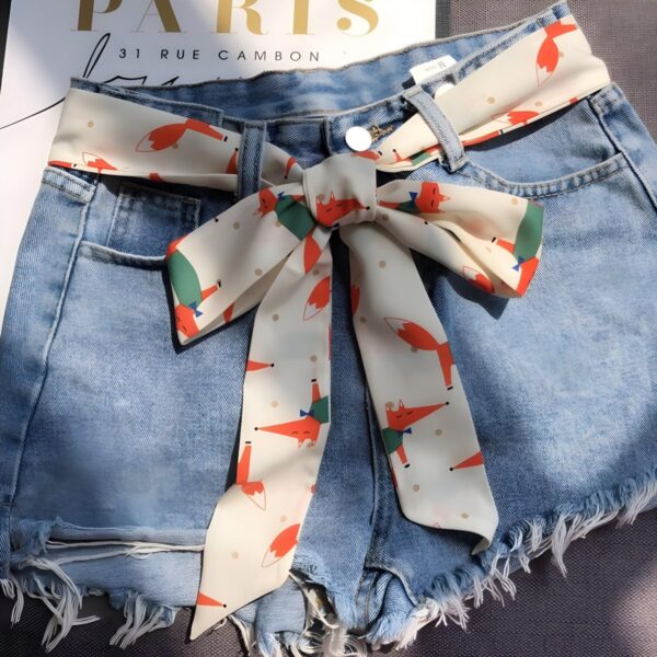 ceinture foulard motif renard Melia