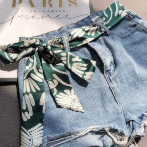 ceinture foulard tropicale