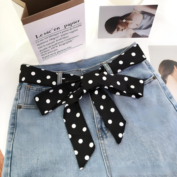 ceinture foulard à pois