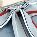 accessoire foulard bleu