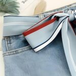 ceinture bleue élégante
