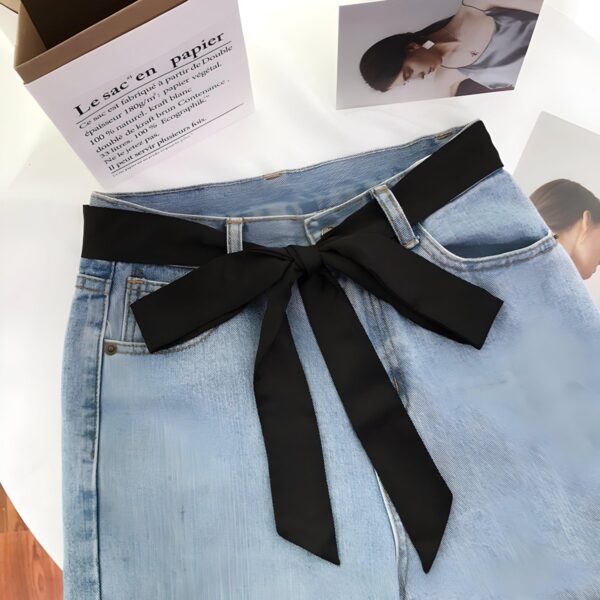 ceinture foulard couleur unie