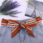 Ceinture foulard en soie rayures modèle Irene