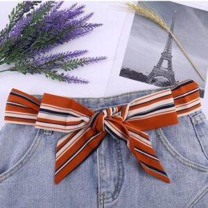 Ceinture foulard en soie rayures modèle Irene