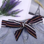 Modèle Irene ceinture foulard soie