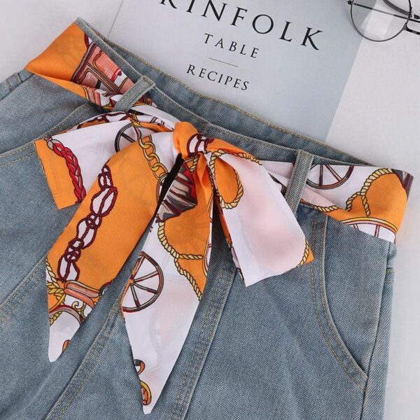 Ceinture foulard en soie Diana