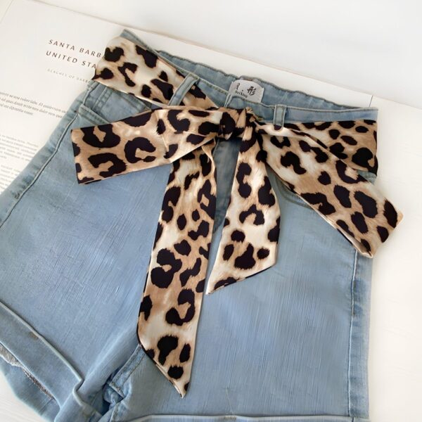 ceinture foulard léopard