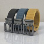 ceinture toile beige