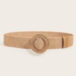 ceinture boucle raphia naturel