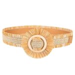 ceinture large en raphia