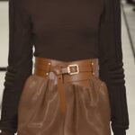 ceinture large simili cuir