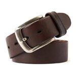 Ceinture marron avec boucle laiton