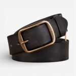 Ceinture cuir pleine fleur