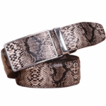 Ceinture en cuir serpent