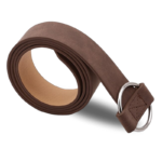 Boucle métallique du Ceinture Cuir Femme - Nubuck