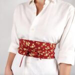 Motif floral de Sakura sur ceinture