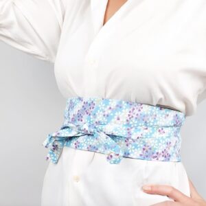 Ceinture Obi bleue