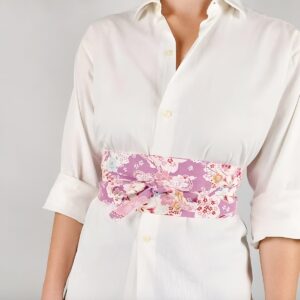 ceinture Obi rose