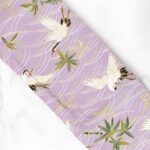 Ceinture rose motifs grues