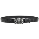 accessoire cuir skull