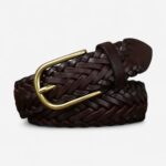 ceinture tressée cuir Jorell