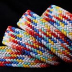 ceinture tressée multicolore Dalida