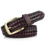 look audacieux ceinture tressée