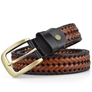 ceinture tressée en cuir Nikoloz