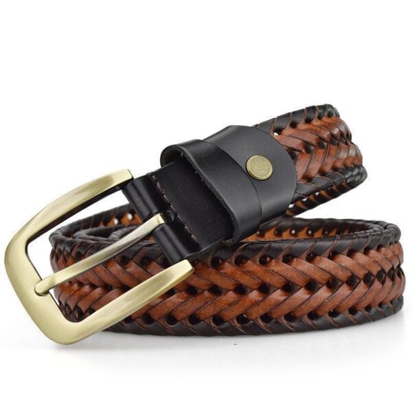 ceinture tressée en cuir Nikoloz