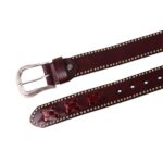 qualité cuir ceinture Western