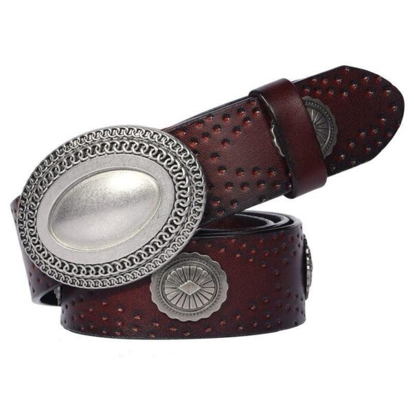 Ceinture Western en cuir Shima