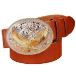 ceinture aigle doré western