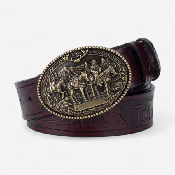 ceinture western homme en cuir