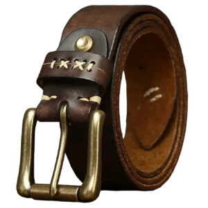 ceinture western marron