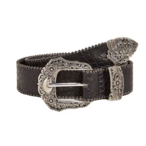 Ceinture Western texturée crocodile