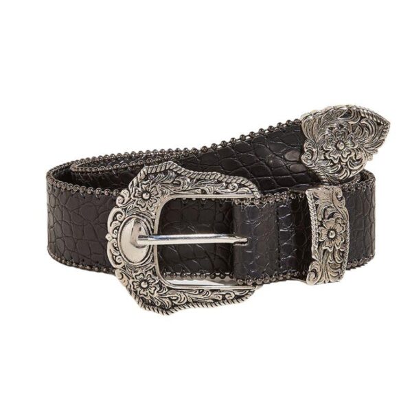 Ceinture Western texturée crocodile